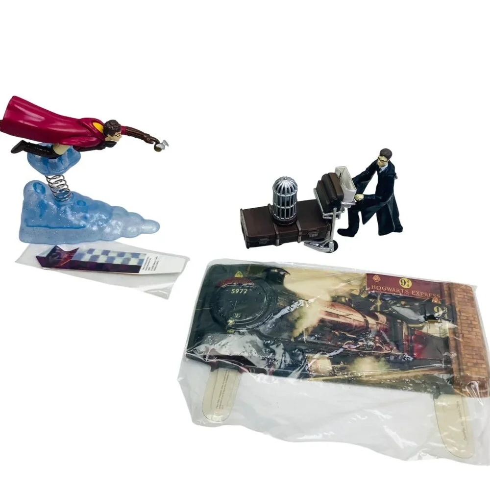 Harry Potter DecoPac Cake Topper Figurine Set Quidditch Hogwarts Express